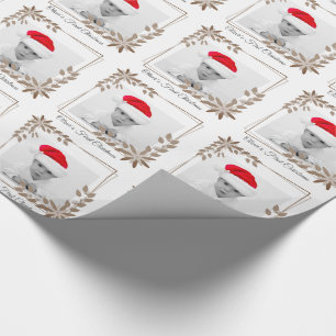 BABY EERSTE CHRISTMAS FOTO PORTRAIT GIFT WRAPPING CADEAUPAPIER