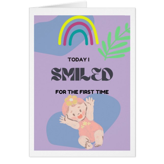 Baby eerste glimlach (Voorkant)