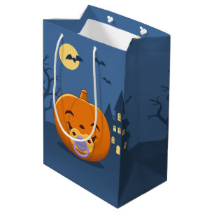 Baby Eerste Halloween fopspeen pompoen Medium Cadeauzakje