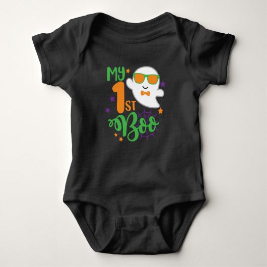 Baby Eerste Halloween Ghost Boo Romper (Voorkant)