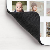 Baby Eerste jaar 12 maanden fotocollage Modern Muismat (Hoek)