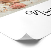 Baby Eerste jaar 12 maanden fotocollage Modern Poster (Hoek)