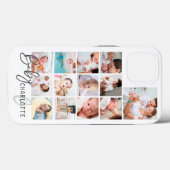 Baby Eerste jaar Gepersonaliseerd fotocollage van  Case-Mate iPhone Case (Achterkant (horizontaal))