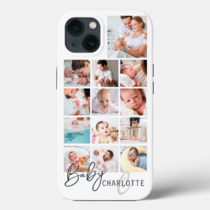 Baby Eerste jaar Gepersonaliseerd fotocollage van  Case-Mate iPhone Case