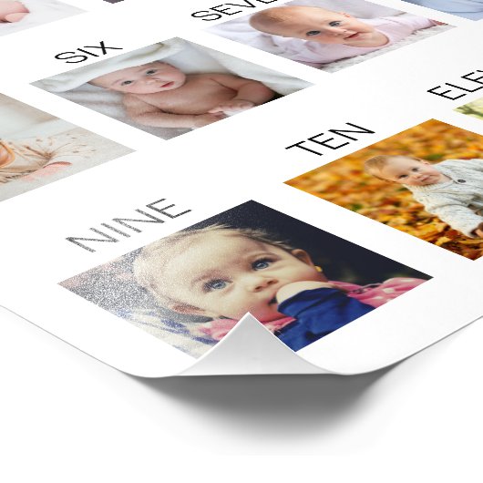 Baby Eerste jaar Poster (Hoek)