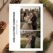 Baby eerste Kaart van de kerstfamilie