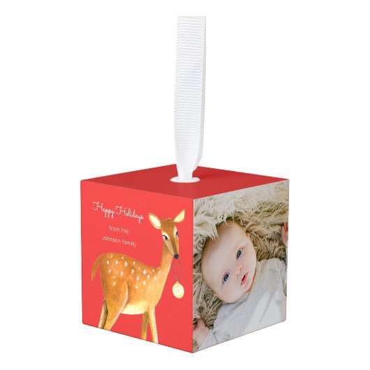 Baby eerste kerst decoratie (Voorkant hoekig)