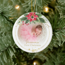 Baby Eerste Kerst Foto Aandenken