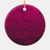 Baby eerste kerst heet roze zwart glitter druppel keramisch ornament (Achterkant)