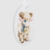 Baby - Eerste kerst - Lam Ornament (voorkant)