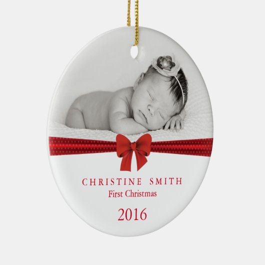 Baby Eerste Kerst ornament aanpasbaar (Rechts)