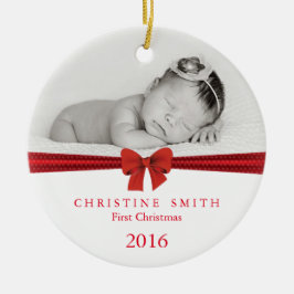 Baby Eerste Kerst ornament aanpasbaar