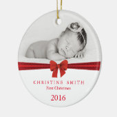 Baby Eerste Kerst ornament aanpasbaar (Links)