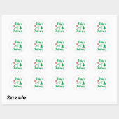 Baby eerste kerst ronde sticker (Vel)