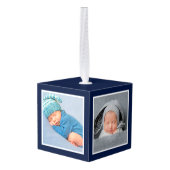 Baby eerste kerstdag in het bos Sterren Decoratie (Achter hoekig)