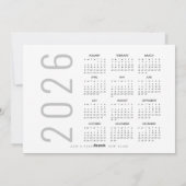 Baby Eerste Kerstfoto 2026 Kalender Feestdagenkaart (Achterkant)