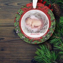 Baby eerste kerstfoto holly wiet