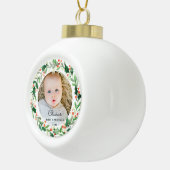 Baby eerste kerstfoto keramische pleister keramische bal ornament (Rechts)