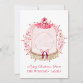 Baby eerste kerstfoto kerstkaart (Voorkant)