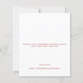 Baby Eerste kerstfoto Small Flat Kaart (Achterkant)