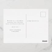 Baby eerste kerstfoto's - Real Folie Feestdagen Briefkaart (Achterkant)