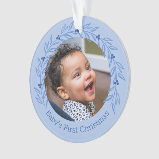 Baby eerste kerstfotoversiering ornament (voorkant)