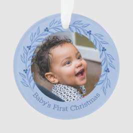 Baby eerste kerstfotoversiering ornament