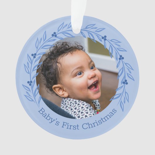 Baby eerste kerstfotoversiering ornament (voorkant)