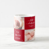 Baby Eerste kerstgrootouders 4 Foto aangepast Koffiemok (Center)