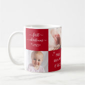 Baby Eerste kerstgrootouders 4 Foto aangepast Koffiemok (Links)
