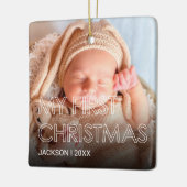 Baby Eerste kerstkeramische versiering Keramisch Ornament (Links)