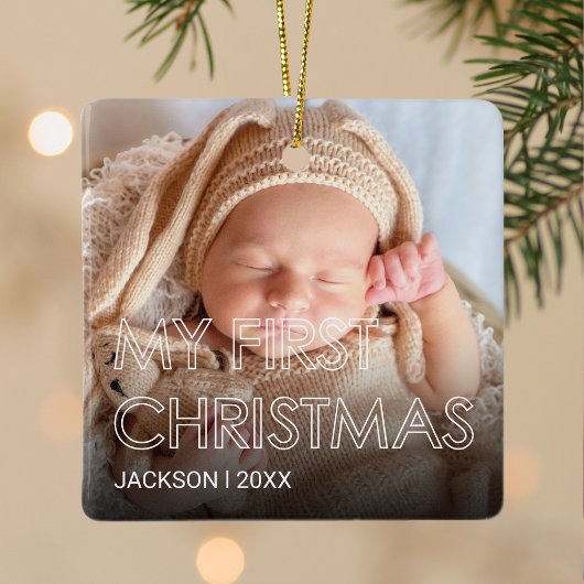 Baby Eerste kerstkeramische versiering Keramisch Ornament