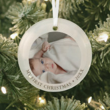 Baby Eerste Kerstkerkerst | Aangepaste foto en tek
