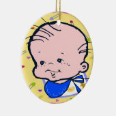Baby Eerste Kerstkerst Keramisch Ornament (Rechts)