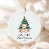 Baby Eerste Kerstkerst Keramisch Ornament