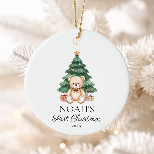 Baby Eerste Kerstkerst Keramisch Ornament