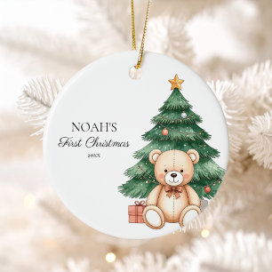 Baby Eerste Kerstkerst Keramisch Ornament