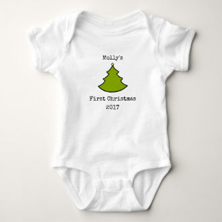 Baby Eerste Kerstkerst Onsie Bodysuit