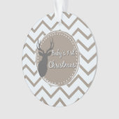 Baby Eerste Kerstkerst Ornament (voorkant)