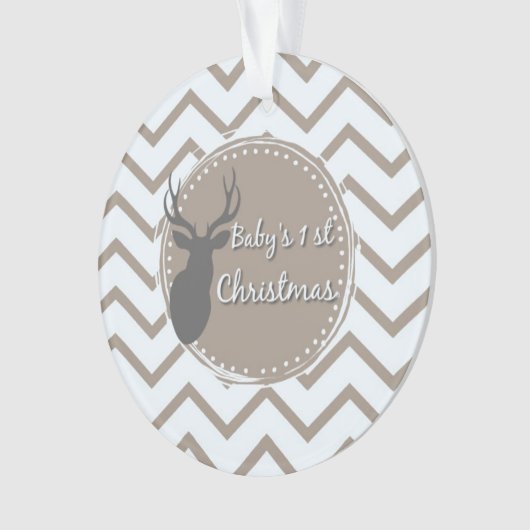 Baby Eerste Kerstkerst Ornament (voorkant)