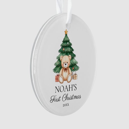Baby Eerste Kerstkerst Ornament (voorkant)