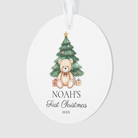 Baby Eerste Kerstkerst Ornament (voorkant)