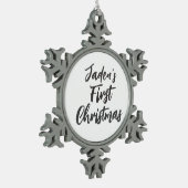 Baby Eerste Kerstmis, aangepast ornament (Links)