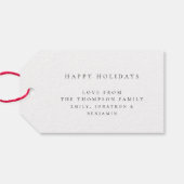 Baby Eerste Kerstmis Aangepaste fotobedekking Cadeaulabel (Achterkant Horizontaal)