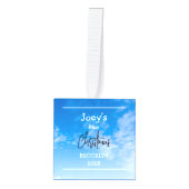 baby eerste Kerstmis drie Foto Decoratie (Voorkant)