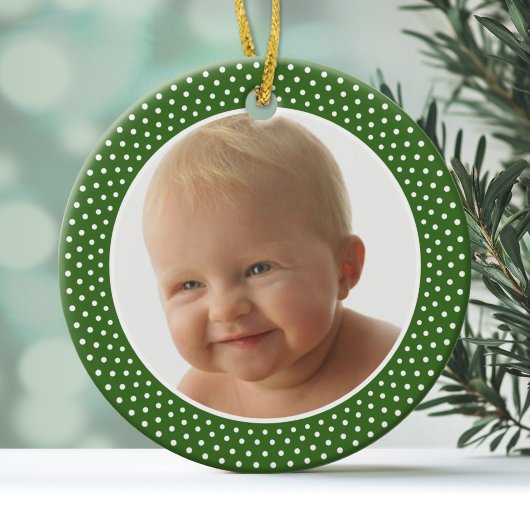 Baby' Eerste Kerstmis - FOTO-LIJST Keramisch Ornament