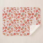 Baby Eerste Kerstmis Gepersonaliseerd Sherpa Deken (Voorkant (horizontaal))