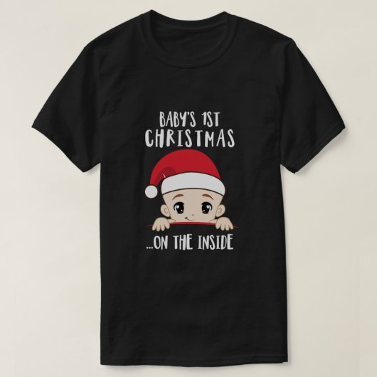 Baby eerste kerstmis in de moeder om kerstmis te w t-shirt (Design voorkant)