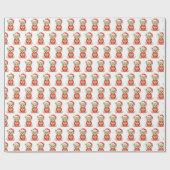 Baby Eerste Kerstmis Inpakpapier (Vlak)