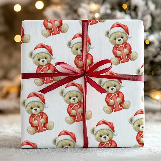Baby Eerste Kerstmis Inpakpapier